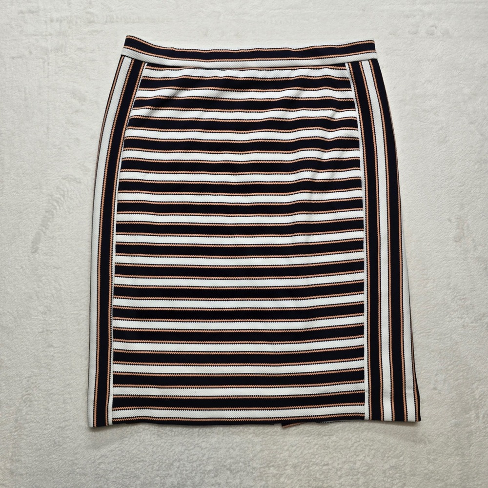 Banana Republic Striped Knit Skirt Preppy Career‎ Stretch Womens 6